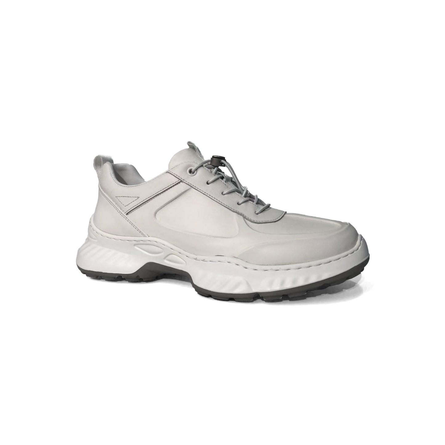 LAILE Polished Full Grain Leather Chunky Performance Sneakers