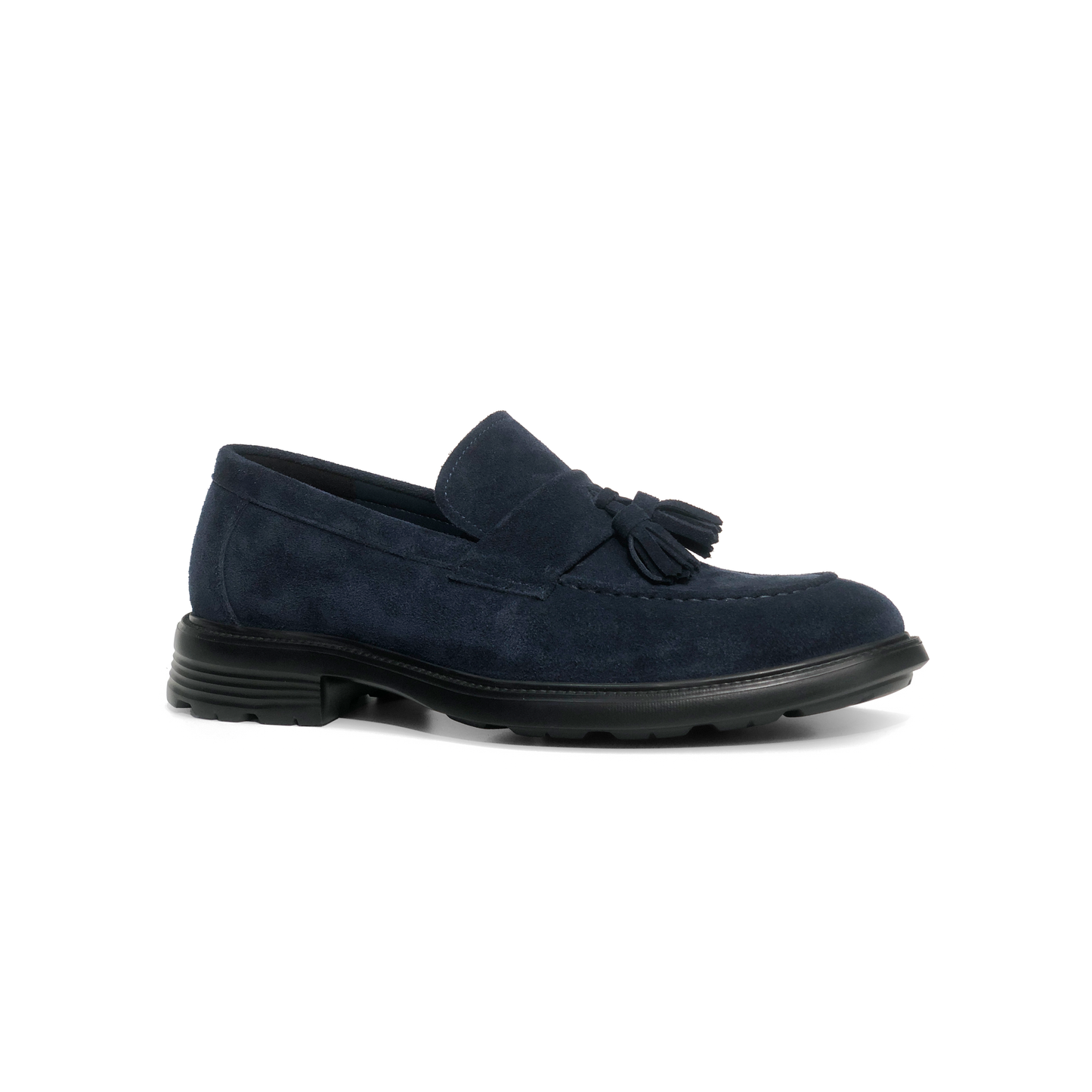 LAILE Matte Nubuck Tassel Penny Slip-On Loafers