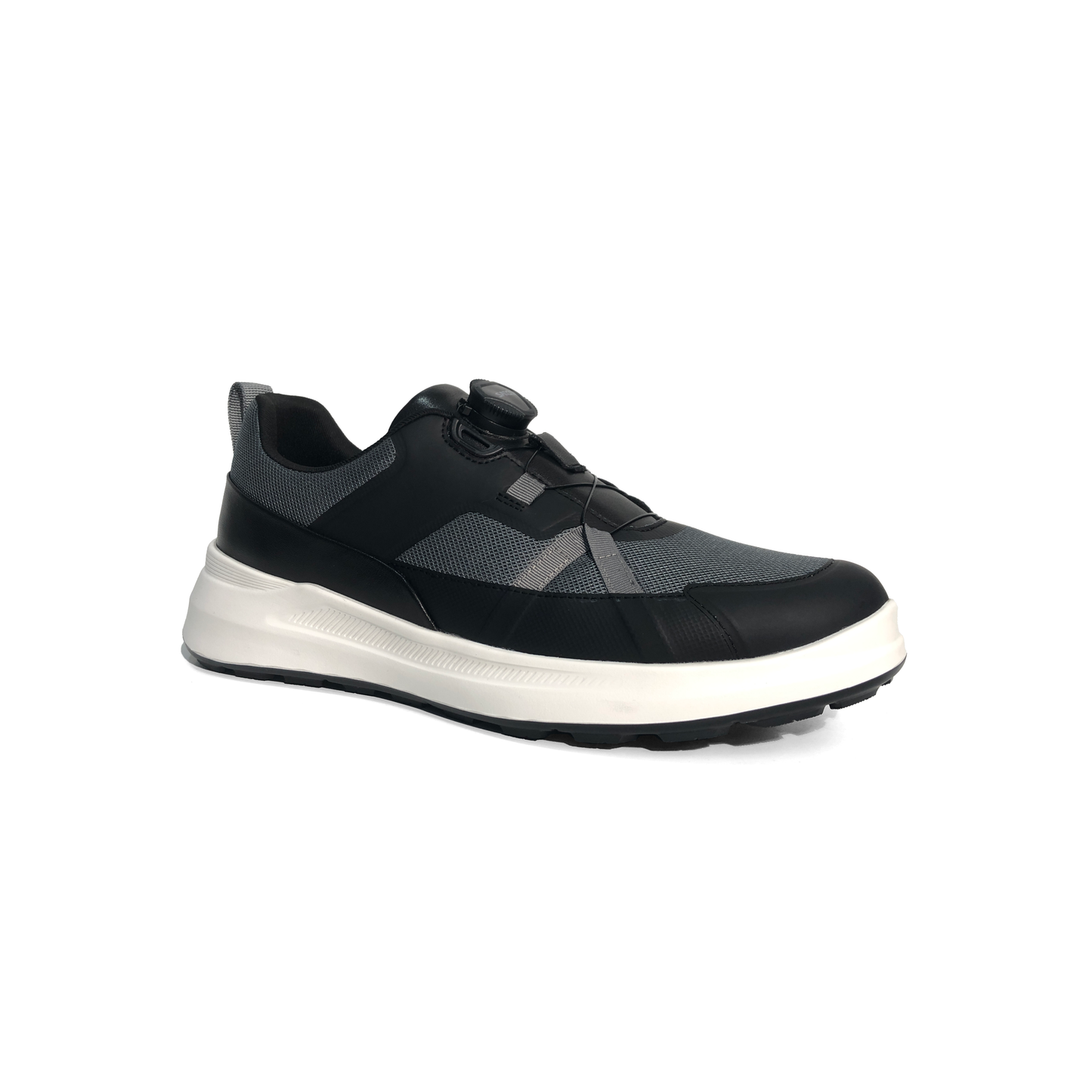 LAILE Breathable Mesh Dial Quick Lace Elevated Platform Trainers
