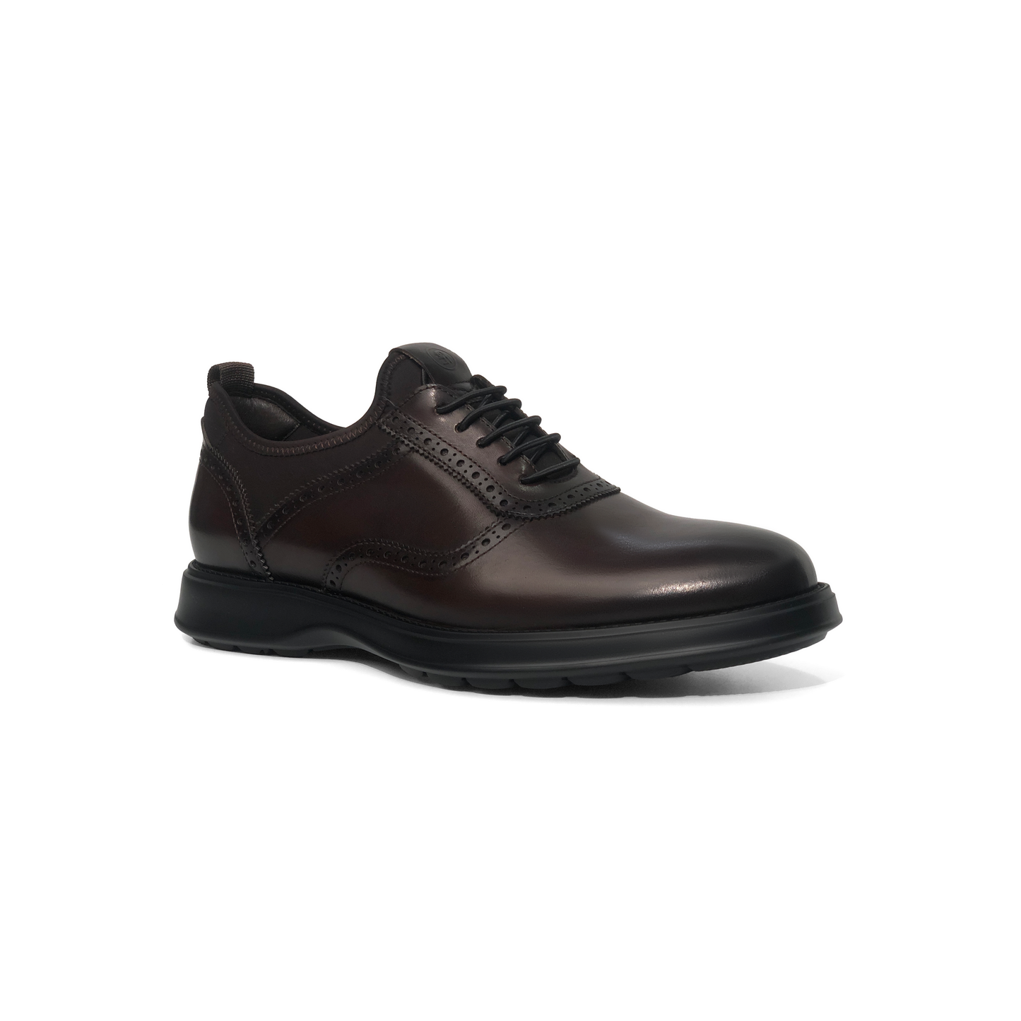 Black Brogue Wingtip Hybrid Oxford Shoes
