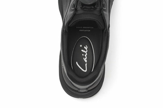 LAILE Men’s First Layer Cowhide Thick Sole Casual Sneakers