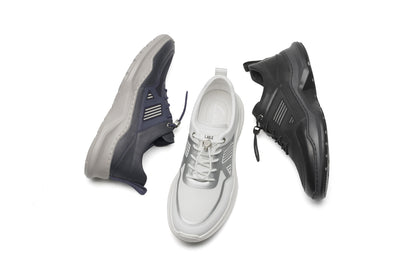 LAILE comfortable tie-free shoelaces shock-absorbing breathable lightweight low-top casual shoes for men