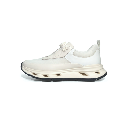 LAILE 2025 New Model Rotating Buckle Men’s Shoes, Thick Sole, Breathable, Casual Athletic Sneakers.