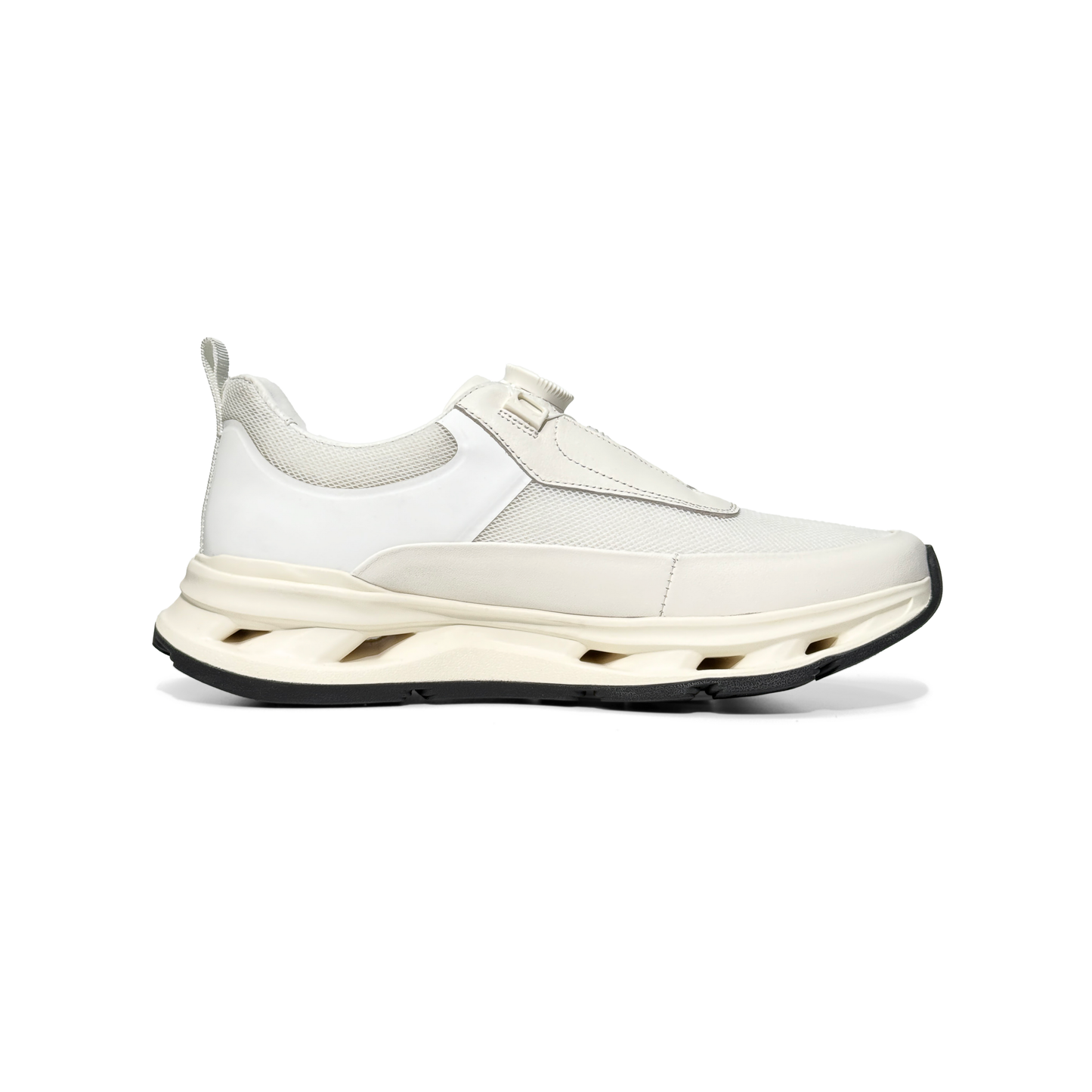 LAILE 2025 New Model Rotating Buckle Men’s Shoes, Thick Sole, Breathable, Casual Athletic Sneakers.