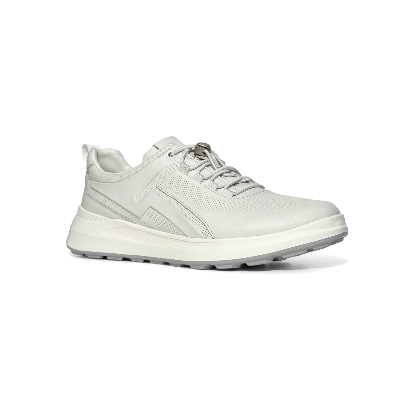 LAILE UrbanEase Men’s Leather Mesh Sneakers – Lightweight, Breathable, Shock-Absorbing Comfort for Everyday City Living