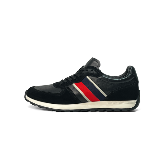 LAILE Monogram Jacquard Striped Air Cushion Platform Trainers