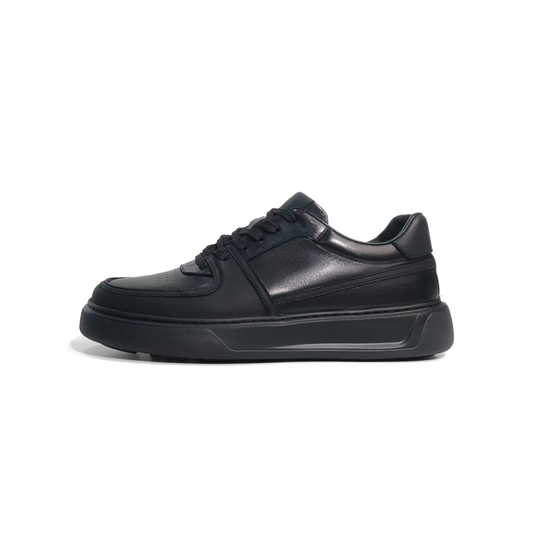 LAILE Smooth Gloss Cowhide Low Top Sport-Dress Board Shoe