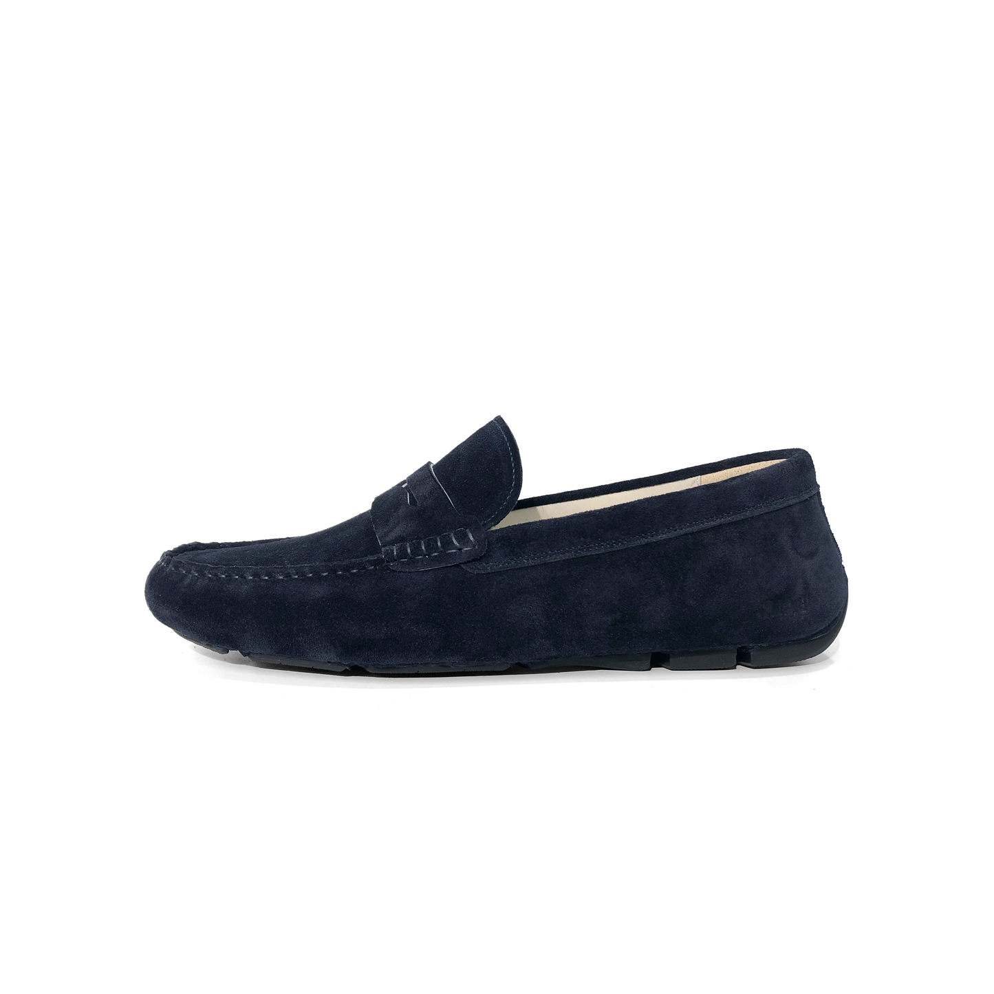 LAILE Matte Nubuck Penny Moc Toe Slip-On Driving Loafers
