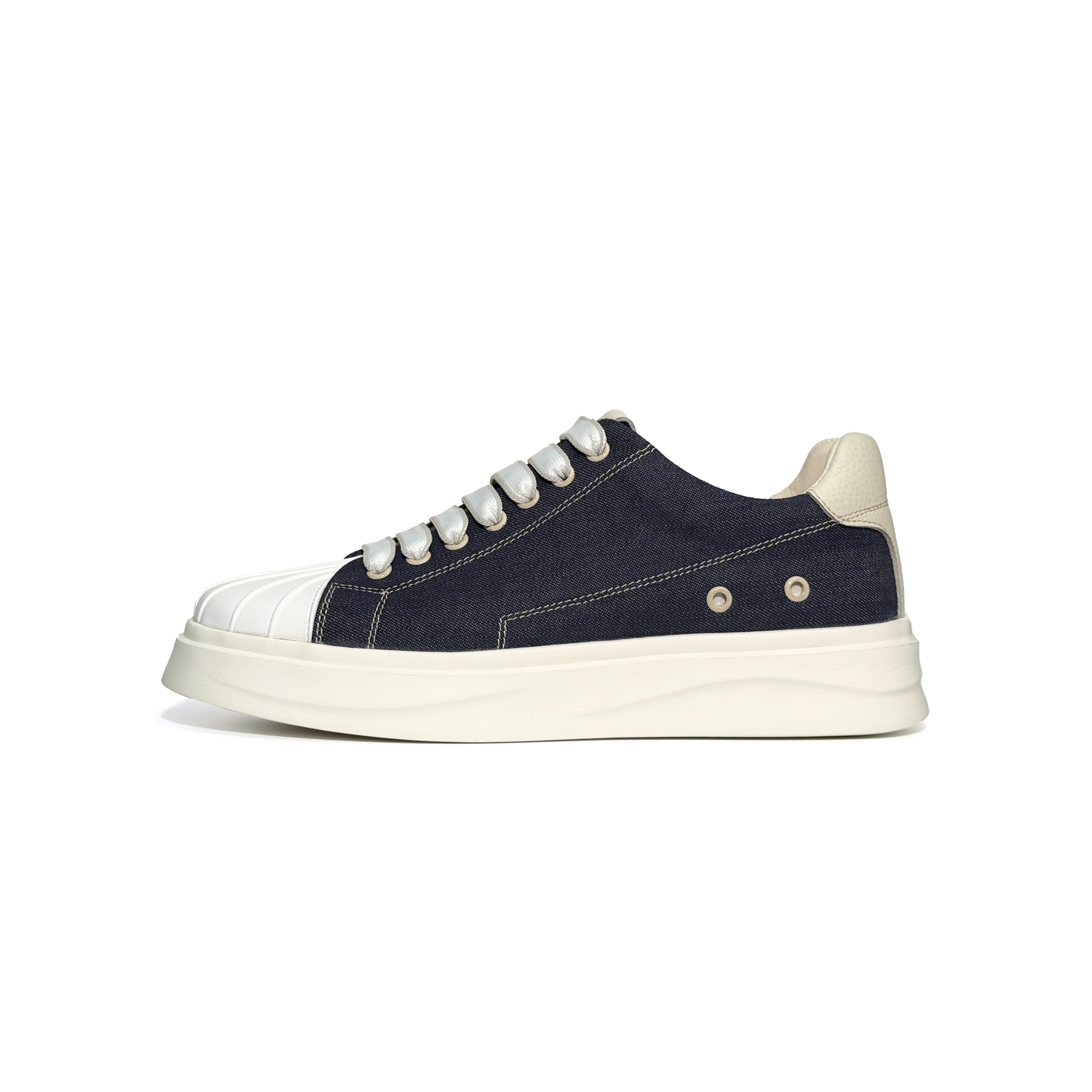 LAILE Thick Corduroy Canvas Platform Skate Sneakers