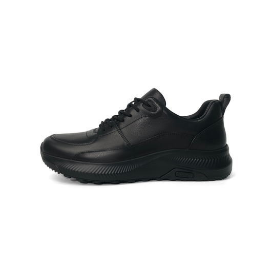 LAILE Full Grain Smooth Leather Support Walking Sneakers