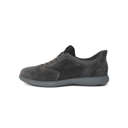 LAILE Matte Nubuck Stretch Mesh Slip-On Loafers