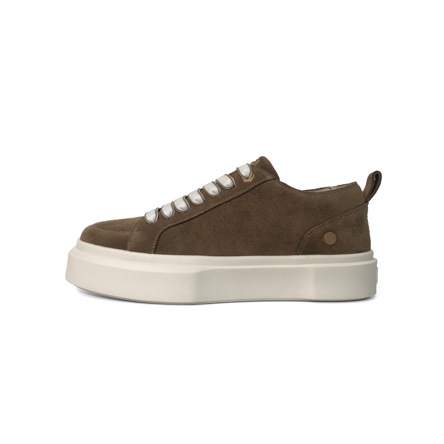LAILE Matte Nubuck Suede Double Stack Platform Skate Sneakers