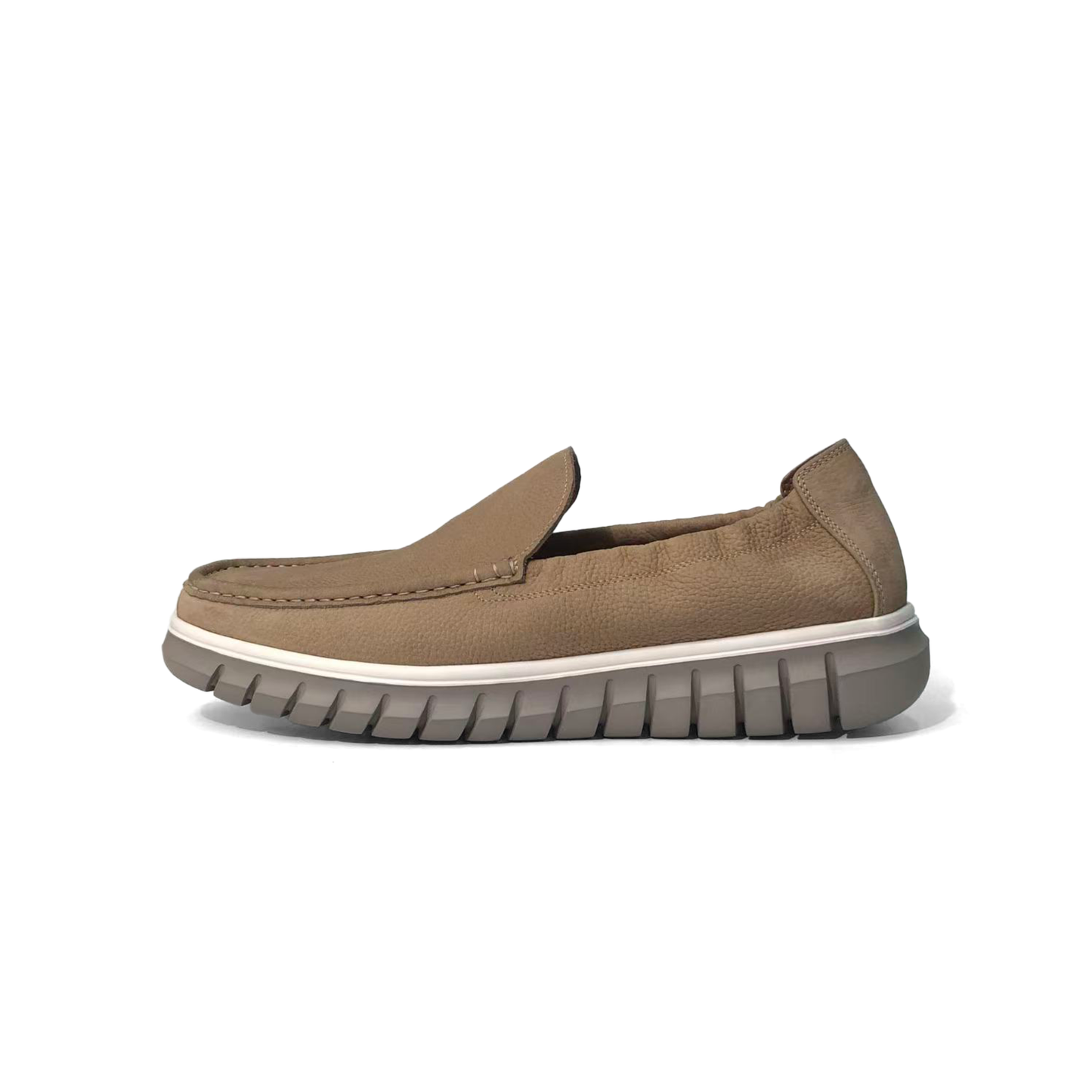 LAILE Hand-Stitched Moccasin Casual Loafers