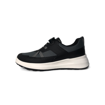 LAILE Breathable Mesh Dial Quick Lace Elevated Platform Trainers
