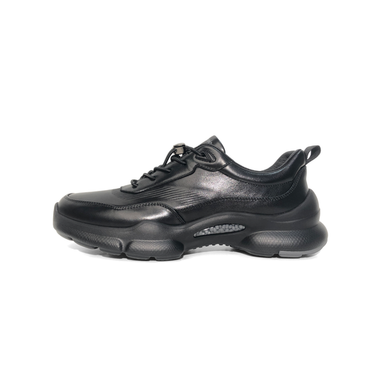 LAILE Matte Full Grain Auto Toggle Chunky Air Pocket Platform Trainers