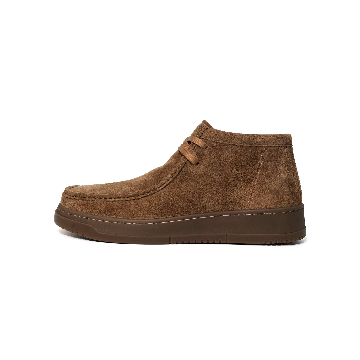 LAILE Matte Nubuck Moc Toe Two-Eye Chukka Ankle Boots
