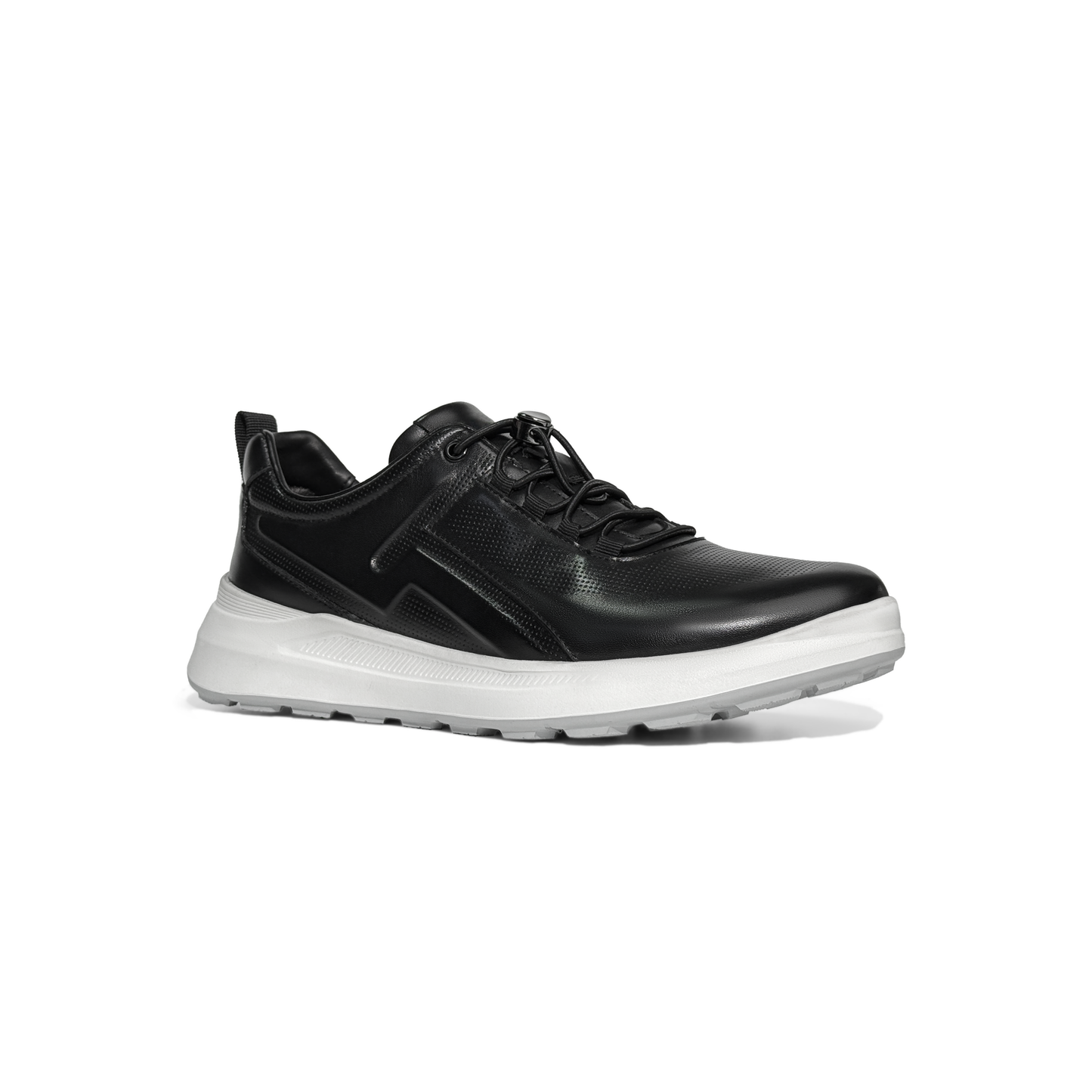 LAILE UrbanEase Men’s Leather Mesh Sneakers – Lightweight, Breathable, Shock-Absorbing Comfort for Everyday City Living
