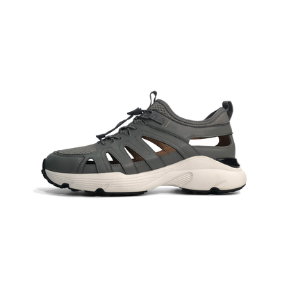 LAILE Cutout Leather Mesh Hybrid Sport Sandal Sneakers