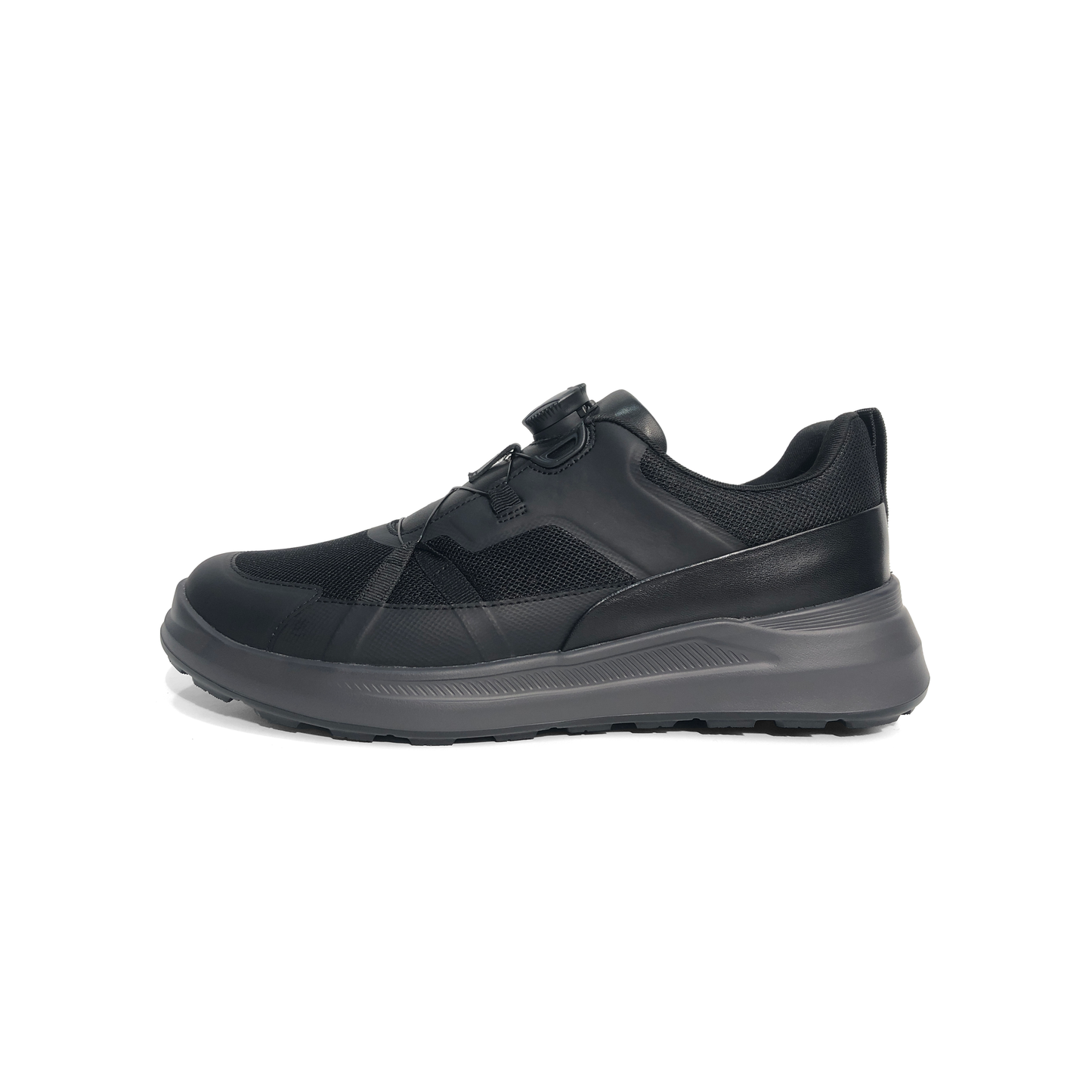 LAILE Breathable Mesh Dial Quick Lace Elevated Platform Trainers