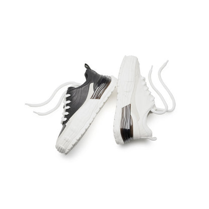 LAILE Urban Form Sneakers – Sculpted Sole, Monochrome Statement