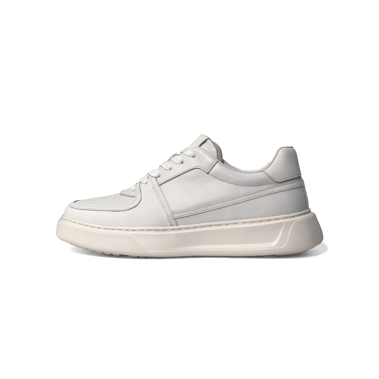 LAILE Smooth Gloss Cowhide Low Top Sport-Dress Board Shoe