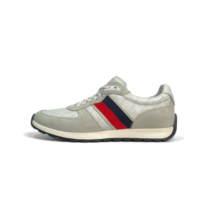 LAILE Monogram Jacquard Striped Air Cushion Platform Trainers