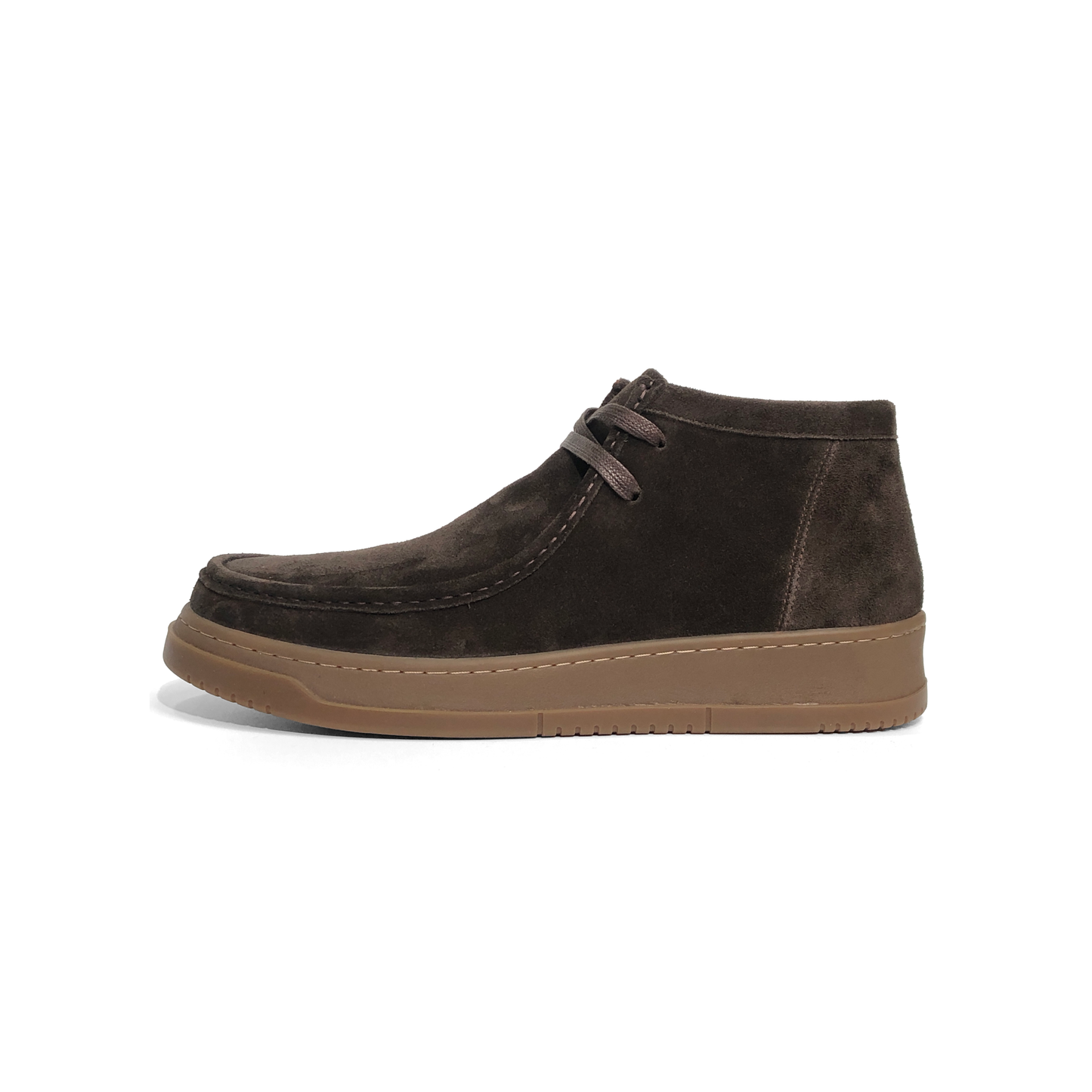 LAILE Matte Nubuck Moc Toe Two-Eye Chukka Ankle Boots
