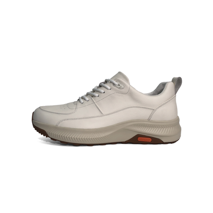 LAILE Full Grain Smooth Leather Support Walking Sneakers
