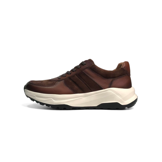 LAILE Nubuck Smooth Leather Hybrid Performance Sneakers