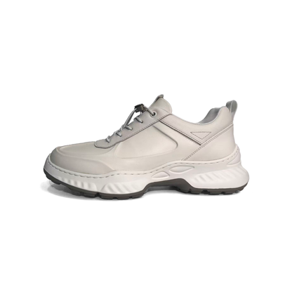 LAILE Polished Full Grain Leather Chunky Performance Sneakers