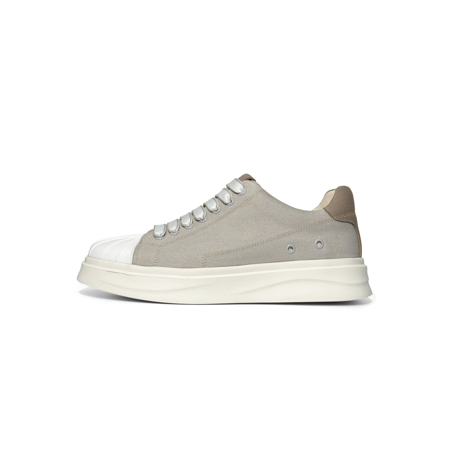 LAILE Thick Corduroy Canvas Platform Skate Sneakers