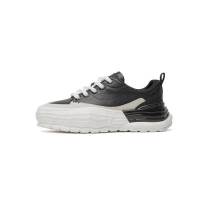 LAILE Urban Form Sneakers – Sculpted Sole, Monochrome Statement