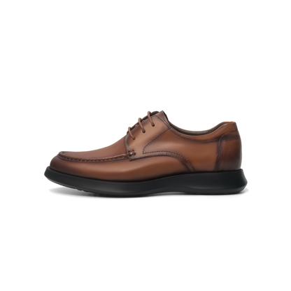 Laile Full Grain Cowhide Moccasin Stitch Lace-Up Dress Shoes