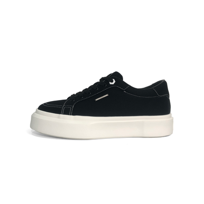 LAILE Heavy Twill Canvas Platform Skate Sneakers