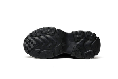 LAILE PhantomWave Leather Sneakers – Sculpted Sole, Futuristic Street Design