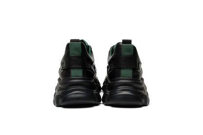 LAILE PhantomWave Leather Sneakers – Sculpted Sole, Futuristic Street Design