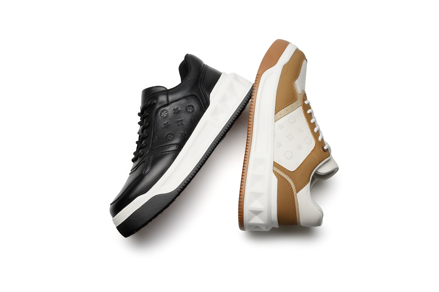 LAILE Urban Contrast Sneakers – Black Elegance Meets Street Energy