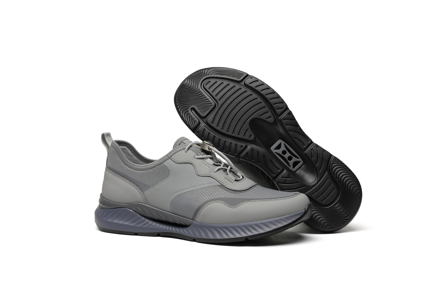 LAILE Men's Low-Top Casual Shoes - Made with Mesh Fabric and Top-Grain Cowhide, Breathable and Versatile