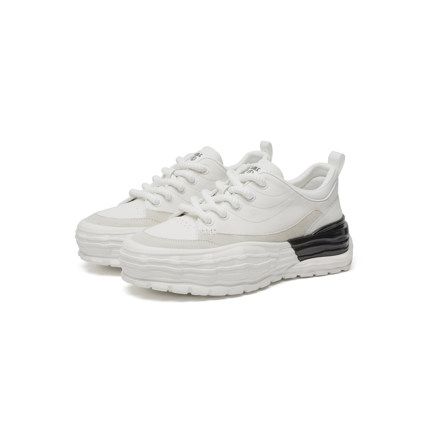LAILE Urban Form Sneakers – Sculpted Sole, Monochrome Statement