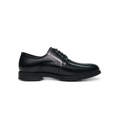 LAILE Mirror Polished Plain Toe Derby Dress Shoes