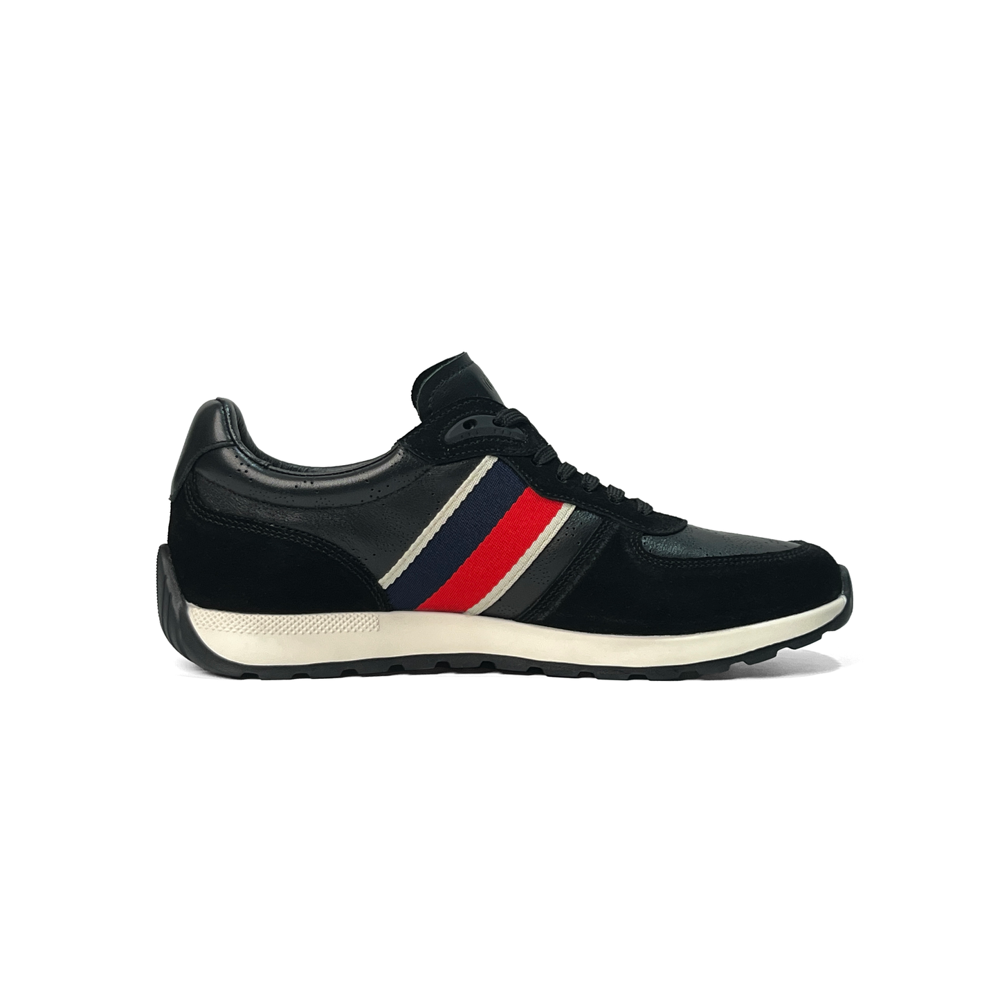 LAILE Monogram Jacquard Striped Air Cushion Platform Trainers