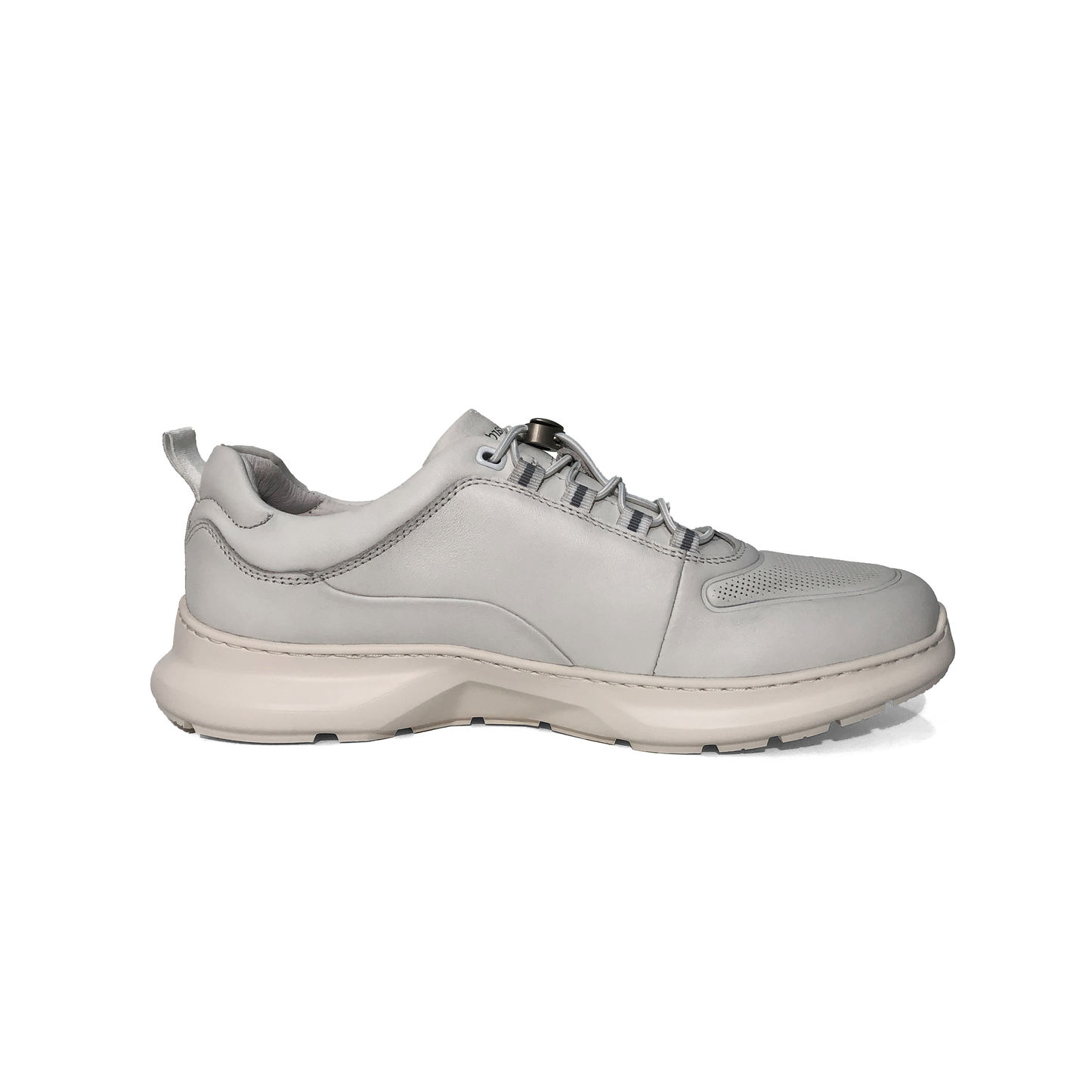 LAILE Polished Full Grain Perforated Auto Lace Walking Trainers