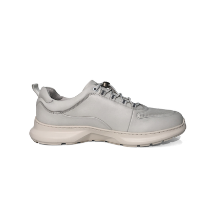LAILE Polished Full Grain Perforated Auto Lace Walking Trainers