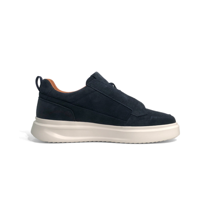 LAILE Matte Nubuck Laceless Slip-On Platform Skate Sneakers