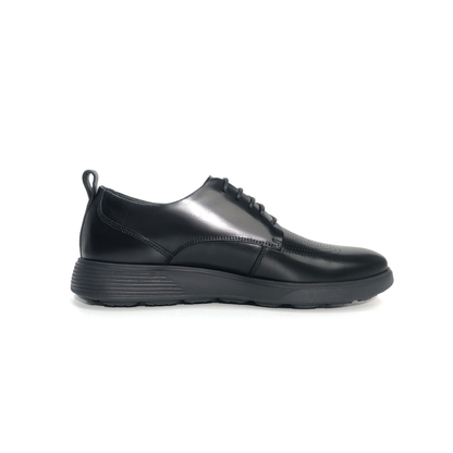 LAILE Polished Micro Perforated Plain Toe Oxford Trainers