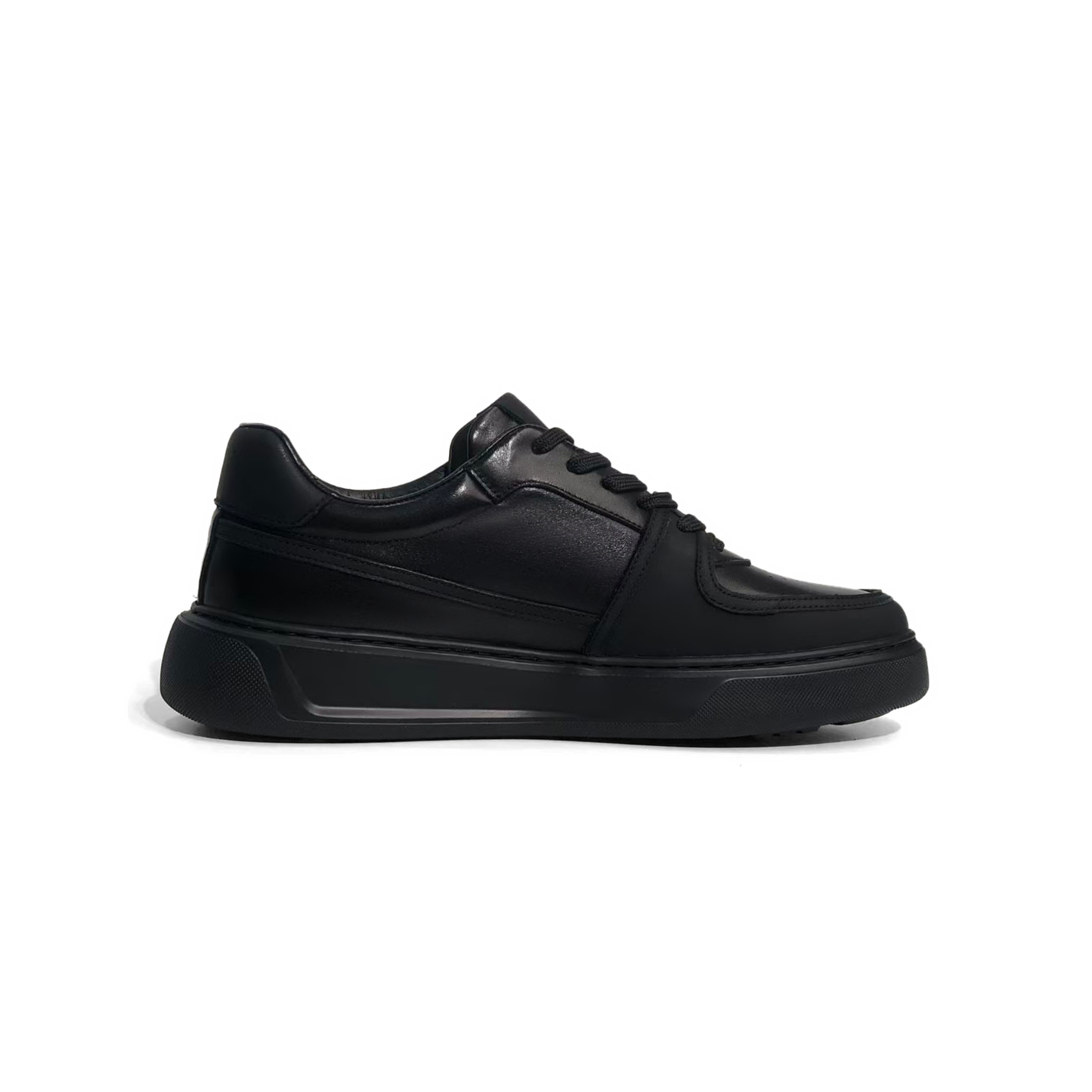 LAILE Smooth Gloss Cowhide Low Top Sport-Dress Board Shoe