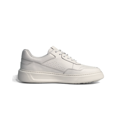 LAILE Smooth Full Grain Leather Platform Business Sneakers