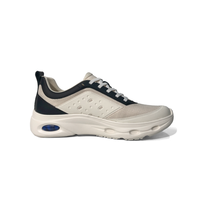 LAILE Breathable Woven Mesh Dual Tone Cutout Vent Platform Trainers