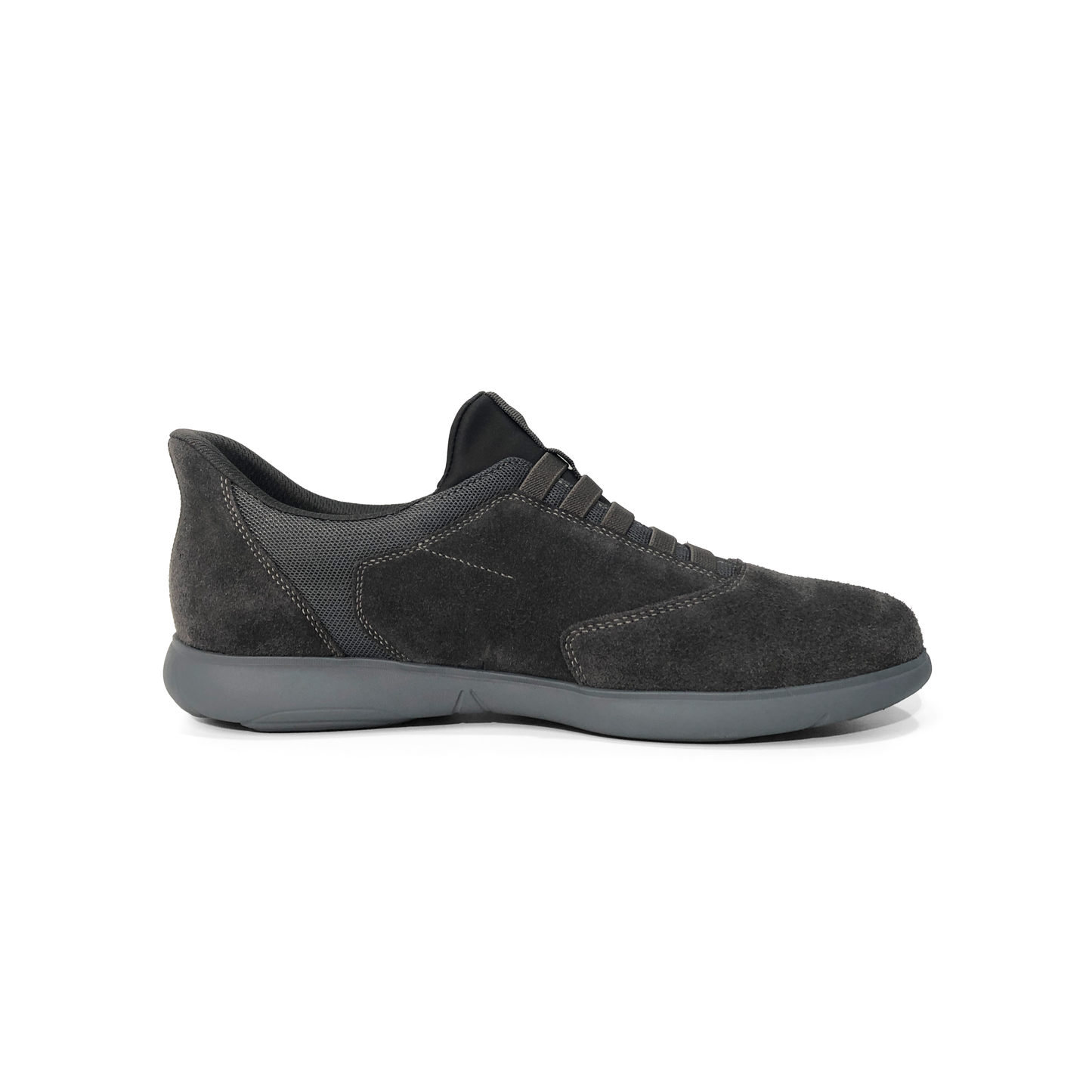 LAILE Matte Nubuck Stretch Mesh Slip-On Loafers