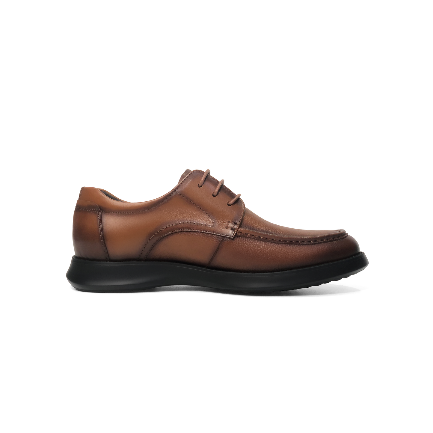 Laile Full Grain Cowhide Moccasin Stitch Lace-Up Dress Shoes